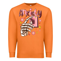 Carrot anxiety skeleton hand Premium Sweatshirt - MaliasSmallBusiness