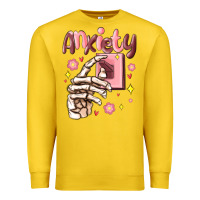 Lemon anxiety skeleton hand Premium Sweatshirt - MaliasSmallBusiness