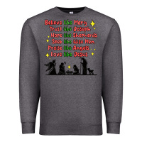 Charcoal Heather jesus and family belive like mary Premium Sweatshirt - MaliasSmallBusiness