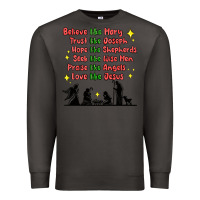 Smoke jesus and family belive like mary Premium Sweatshirt - MaliasSmallBusiness