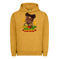 Pigment Peanut Butter juneteenth 1865 afro girl Urban Hoodie - HRA Design Shop