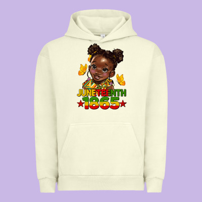 Juneteenth 1865 Afro Girl Urban Hoodie Designed By Hra Design Shop