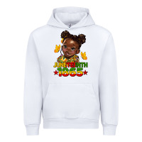 White juneteenth 1865 afro girl Urban Hoodie - HRA Design Shop