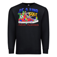 Black be a kind sole autism awareness Premium Sweatshirt - MaliasSmallBusiness