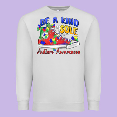 Premium Sweatshirt be a kind sole autism awareness
