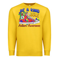 Lemon be a kind sole autism awareness Premium Sweatshirt - MaliasSmallBusiness