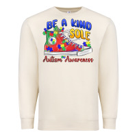 Sandshell be a kind sole autism awareness Premium Sweatshirt - MaliasSmallBusiness