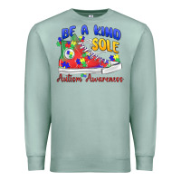 Seafoam be a kind sole autism awareness Premium Sweatshirt - MaliasSmallBusiness
