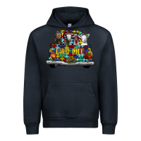 Navy farm life truck autism Urban Hoodie - CowhideDigitalArt