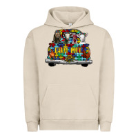 Pigment French Oak farm life truck autism Urban Hoodie - CowhideDigitalArt