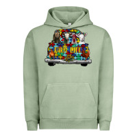 Pigment Oil Green farm life truck autism Urban Hoodie - CowhideDigitalArt