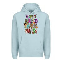 Blue Mist happy hallothankmas Premium Hoodie - FaDigitalArtStudio