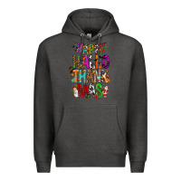 Charcoal Heather happy hallothankmas Premium Hoodie - FaDigitalArtStudio