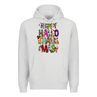 Dove Grey happy hallothankmas Premium Hoodie - FaDigitalArtStudio