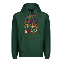 Sports Green happy hallothankmas Premium Hoodie - FaDigitalArtStudio