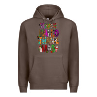 Coffee happy hallothankmas Premium Hoodie - FaDigitalArtStudio