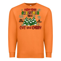 Carrot farm fresh christmas trees Premium Sweatshirt - MaliasSmallBusiness