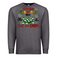 Charcoal Heather farm fresh christmas trees Premium Sweatshirt - MaliasSmallBusiness