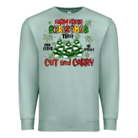 Seafoam farm fresh christmas trees Premium Sweatshirt - MaliasSmallBusiness