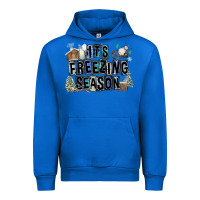 Cobalt It's Freezing Season Urban Hoodie - FaDigitalArtStudio