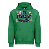 Emerald It's Freezing Season Urban Hoodie - FaDigitalArtStudio