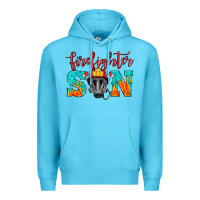 Ocean Blue firefighter son boy Premium Hoodie - HRA Design Shop