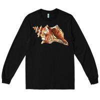 Black sea   shell Long Sleeve Tee - BarkalooDesign