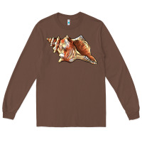 Chestnut sea   shell Long Sleeve Tee - BarkalooDesign