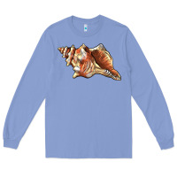 Colony Blue sea   shell Long Sleeve Tee - BarkalooDesign