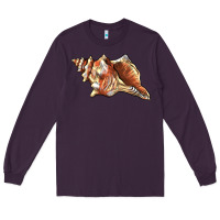 Plum sea   shell Long Sleeve Tee - BarkalooDesign