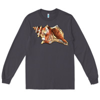 Smoke sea   shell Long Sleeve Tee - BarkalooDesign