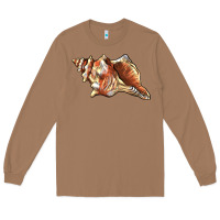Toasted Coconut sea   shell Long Sleeve Tee - BarkalooDesign