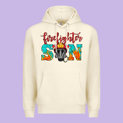 Firefighter Son Boy Premium Hoodie Designed By Hra Design Shop