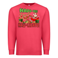 Cardinal happ yee haw lidays Premium Sweatshirt - MaliasSmallBusiness