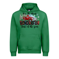Emerald It's The Most Wonderful Time Of The Year Urban Hoodie - FaDigitalArtStudio
