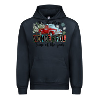 Navy It's The Most Wonderful Time Of The Year Urban Hoodie - FaDigitalArtStudio