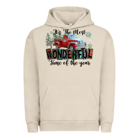 Pigment French Oak It's The Most Wonderful Time Of The Year Urban Hoodie - FaDigitalArtStudio
