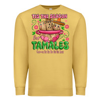 Antique Gold tis the season for tamales tama la la la Premium Sweatshirt - MaliasSmallBusiness