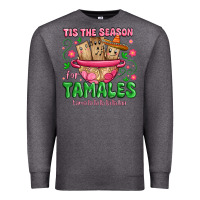 Charcoal Heather tis the season for tamales tama la la la Premium Sweatshirt - MaliasSmallBusiness