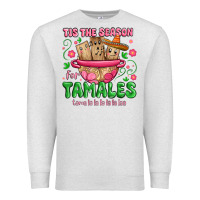 Oatmeal Heather tis the season for tamales tama la la la Premium Sweatshirt - MaliasSmallBusiness