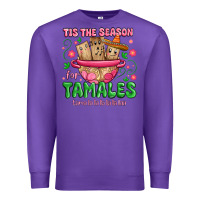 Purple tis the season for tamales tama la la la Premium Sweatshirt - MaliasSmallBusiness