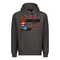 Smoke all american girl Premium Hoodie - RacoonDesign