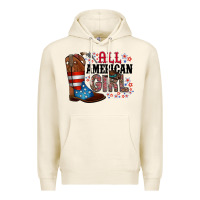 Tofu all american girl Premium Hoodie - RacoonDesign