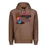 Chestnut all american girl Premium Hoodie - RacoonDesign