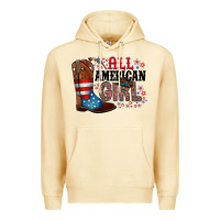 Pina Colada all american girl Premium Hoodie - RacoonDesign