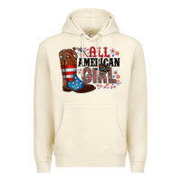 Sandshell all american girl Premium Hoodie - RacoonDesign
