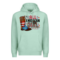 Seafoam all american girl Premium Hoodie - RacoonDesign