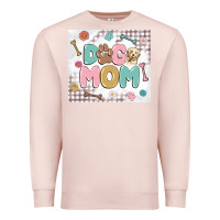 Pale Pink dog mom Premium Sweatshirt - MaliasSmallBusiness