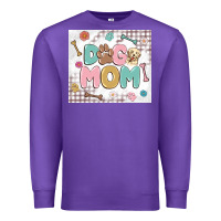 Purple dog mom Premium Sweatshirt - MaliasSmallBusiness