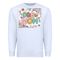 White dog mom Premium Sweatshirt - MaliasSmallBusiness